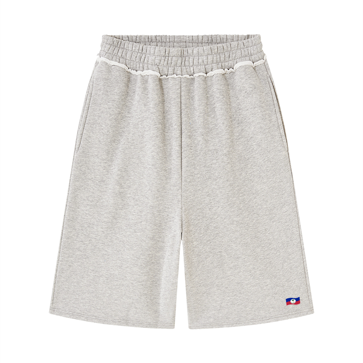 Unisex Raw Edge Fleece Shorts