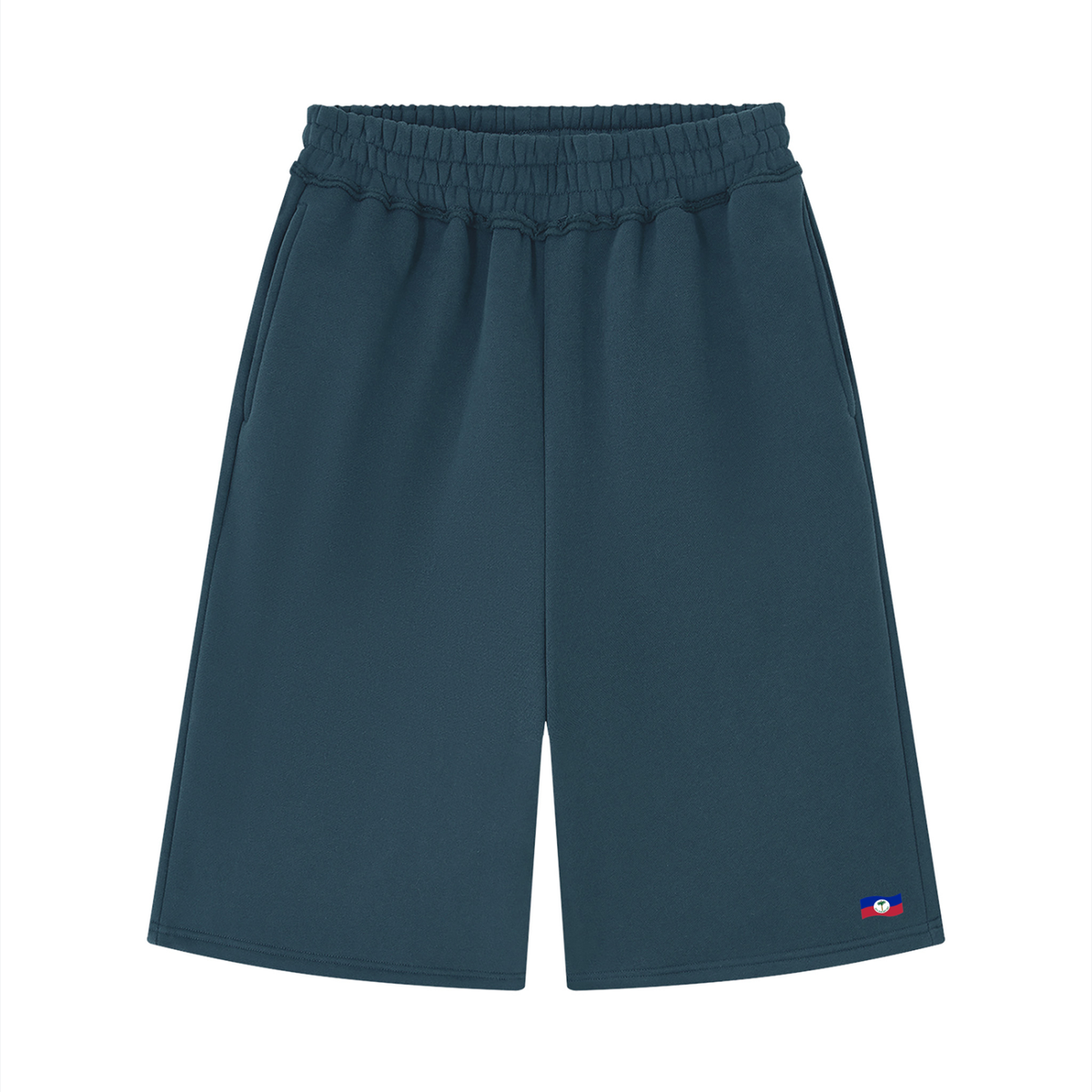 Unisex Raw Edge Fleece Shorts